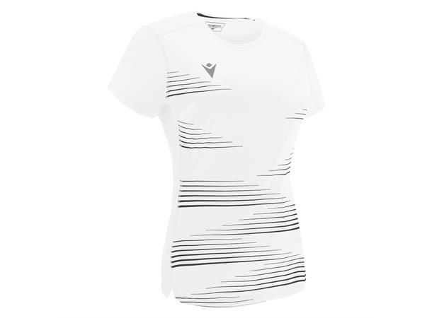 Irma Shirt Dame WHT/BLK L Teknisk løpe t-skjorte til dame 