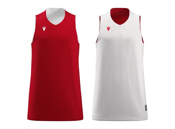 Idaho Reversible Shirt RED/WHT 3XL Vendbar teknisk basketdrakt - Unisex 